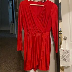 Red holiday dress